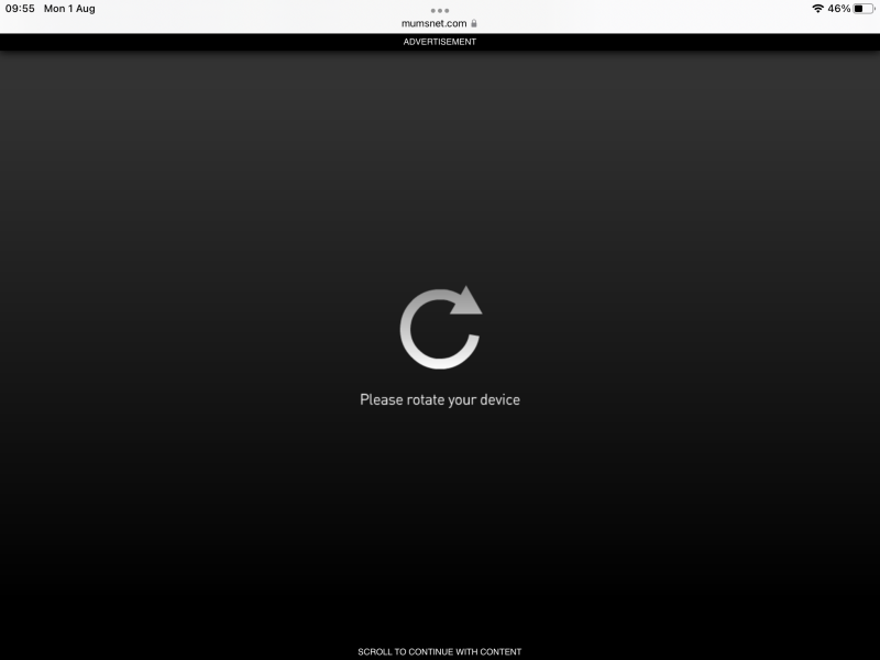 Bloody great adverts covering up content again