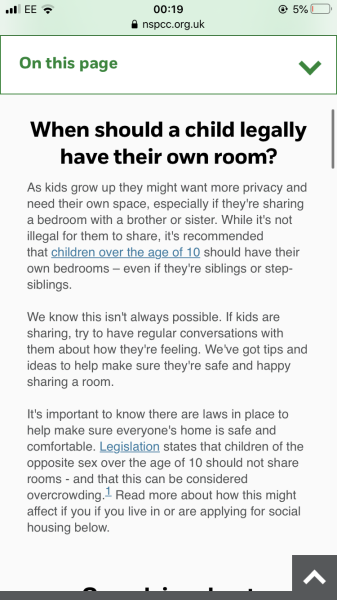 To put opposite sex DC in same room? 