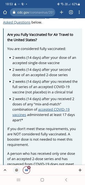 What does fully vaxxed mean for US?