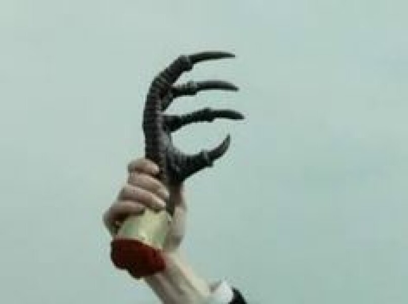 What do people do that weird claw hand when when showing a picture of their nails?
