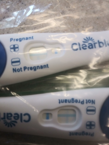 Faint pregnancy line 