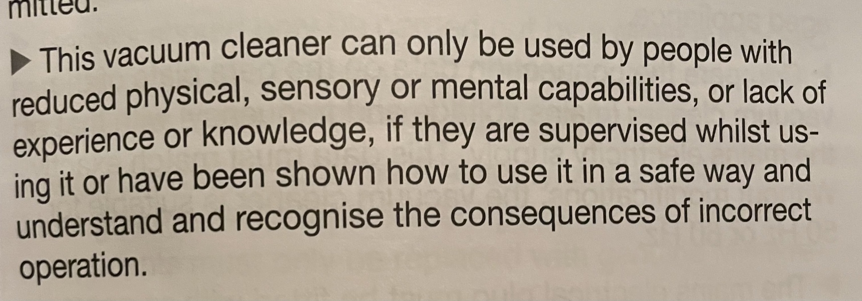 If ever there was a badly worded instruction ..,