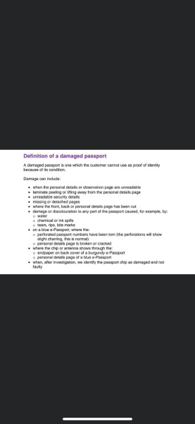 Is my passport damaged?
