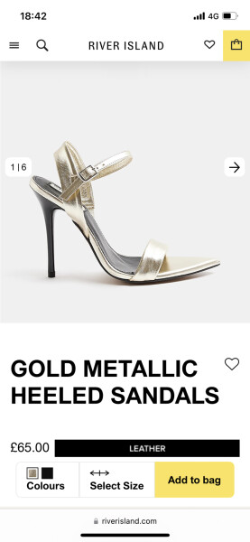 Size 5.5 simple strap on heels