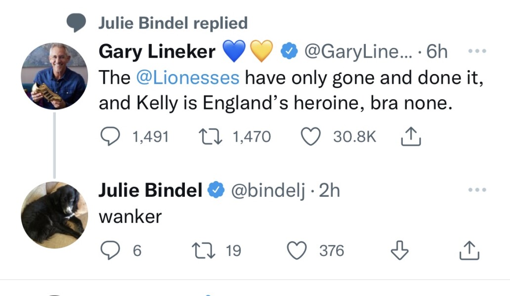 To think Lineker should apologise for his tweet