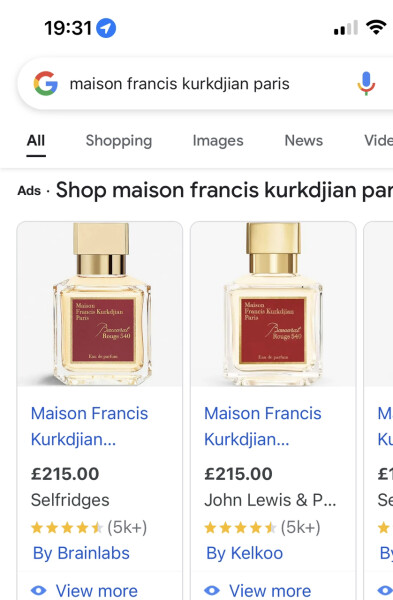 Wedding perfume