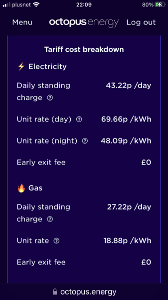 Just had an offer from Octopus