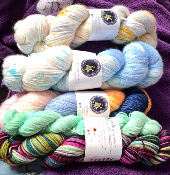 It's Crochet,  Knit & Natter 9: So Many Projects, So Little Time. (Oh well - I almost made it rhyme!)