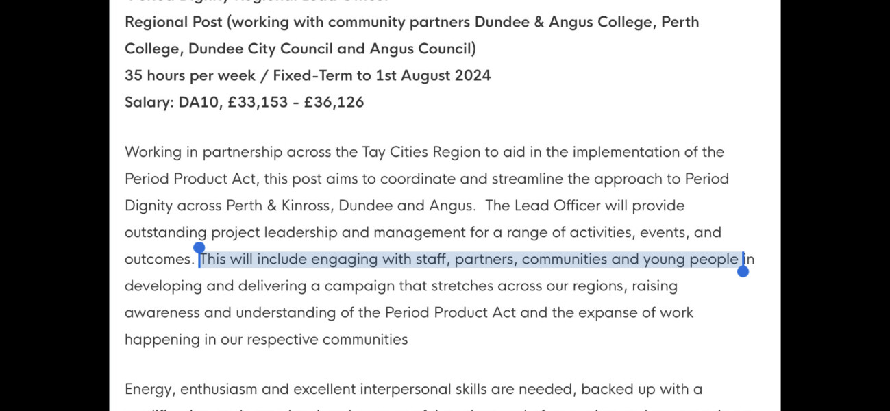 Tell me this is not real please. Scotland's first period dignity officer is a man. A MAN.