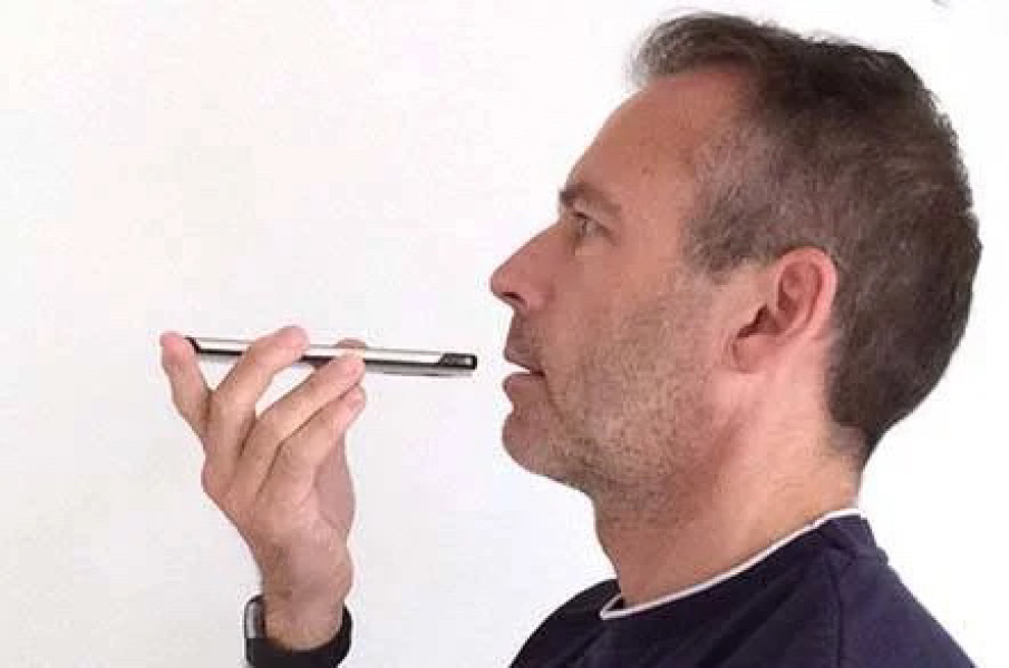 Why do people talk on their phones like this?