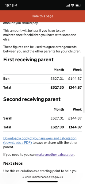 Why I am getting this for child maintenance??!