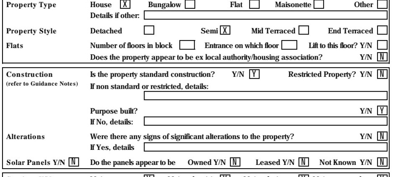 Mortgaged property adjoined unsafely to next door