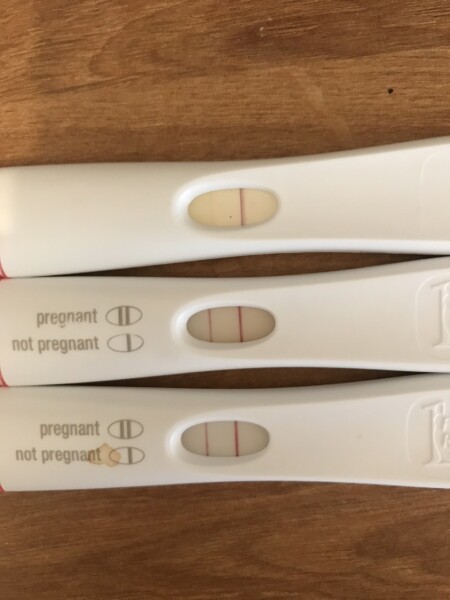 Positive tests after a big bleed?? Photos attached.....
