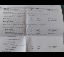 Are these blood results "fine"? 