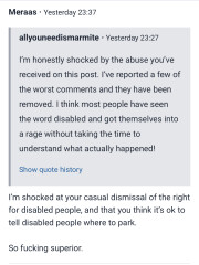 To have said something?!