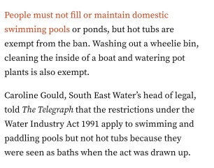 to fill up our small paddling pool?