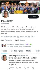 Woman told by PSCO that her thinking is wrong and she needs to educate herself.