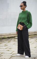 Styling wide leg trousers 