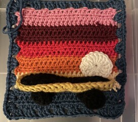 Woolly Hugs. A Blanket for lovely JungleZgok whose wonderful teenage son has died. 