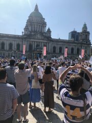 To show you what a few traffic-stopping Mumsnetters got up to in the sun today?