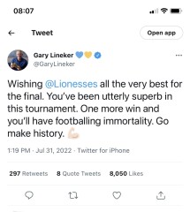 To think Lineker should apologise for his tweet