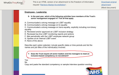 Is this legal? Barts Health NHS recruiting for a director of Operations who identifies as female