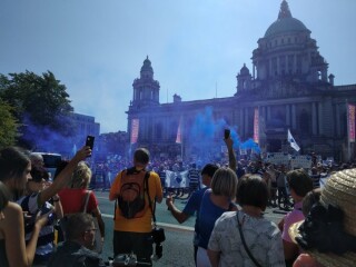 To show you what a few traffic-stopping Mumsnetters got up to in the sun today?