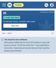 Criteria for MNHQ to delete a thread