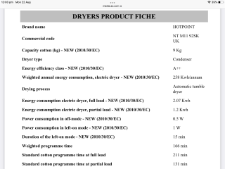 To not have known this about tumble dryers? (Fuel bill related)