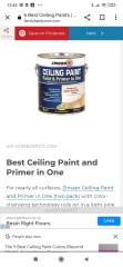 Paint after removing ceiling tiles 