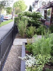 Front garden design - terraced house