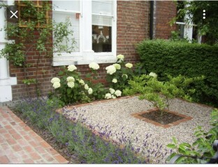 Front garden design - terraced house
