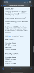 i have just fixed my energy tariff