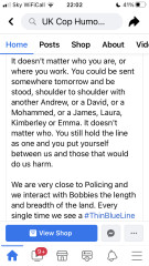 To think the police aren't fit for purpose