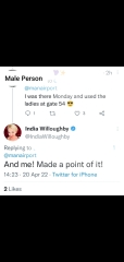 "Do you feel like someone is using the 'wrong' bathroom?" twitter nonsense 
