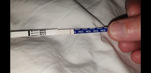 12 dpo. Anyone see a v faint line please?!