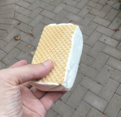 Is it weird to ask for ice cream cones to be put in a paper bag?