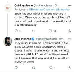 Jack monroe challenged on twitter