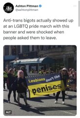 Lesbians not welcome at Gay Pride