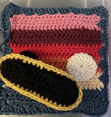 Woolly Hugs. A Blanket for lovely JungleZgok whose wonderful teenage son has died. 