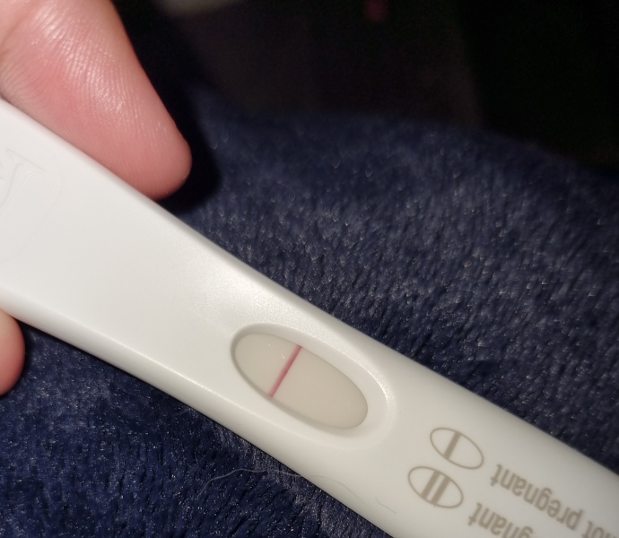 Positive after 18 months of trying next test negative 