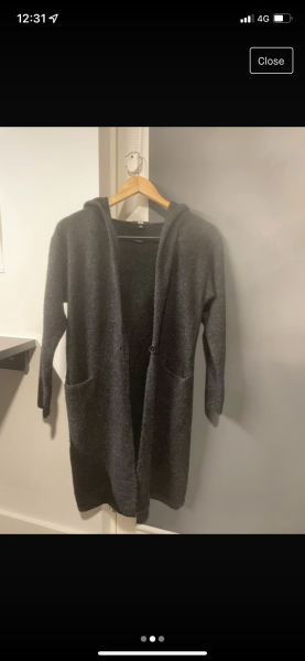 Uniqlo Long cardigan/coat with hood? 