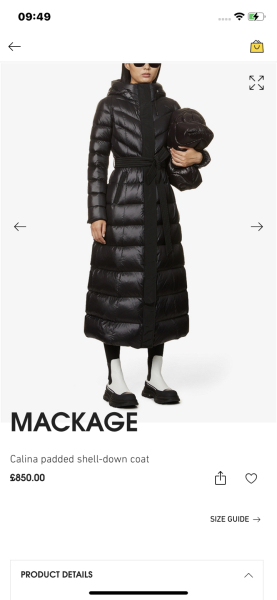 Properly warm but stylish parka/puffer