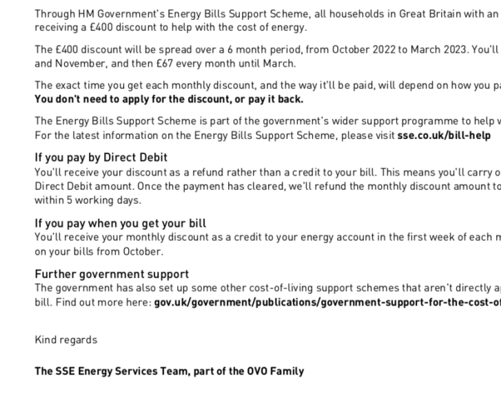 £400 - paying bill every 3 months with BG, please explain someone 