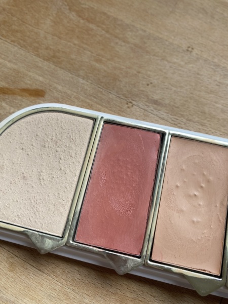 New makeup pallet has lumps in it