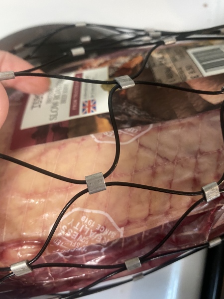 How do you get a security cage off a joint of meat ffs