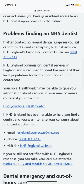To ask how on earth anyone gets access to an NHS dentist anymore