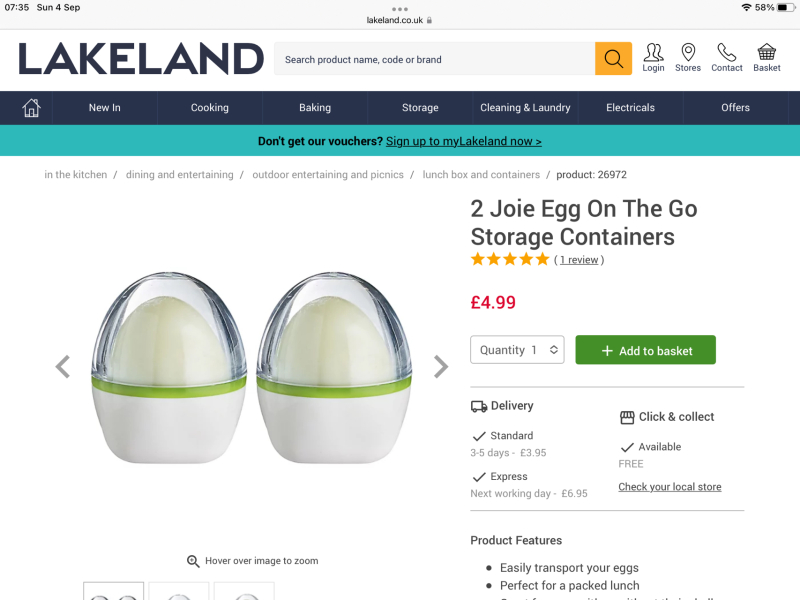 To send a boiled egg to school? 