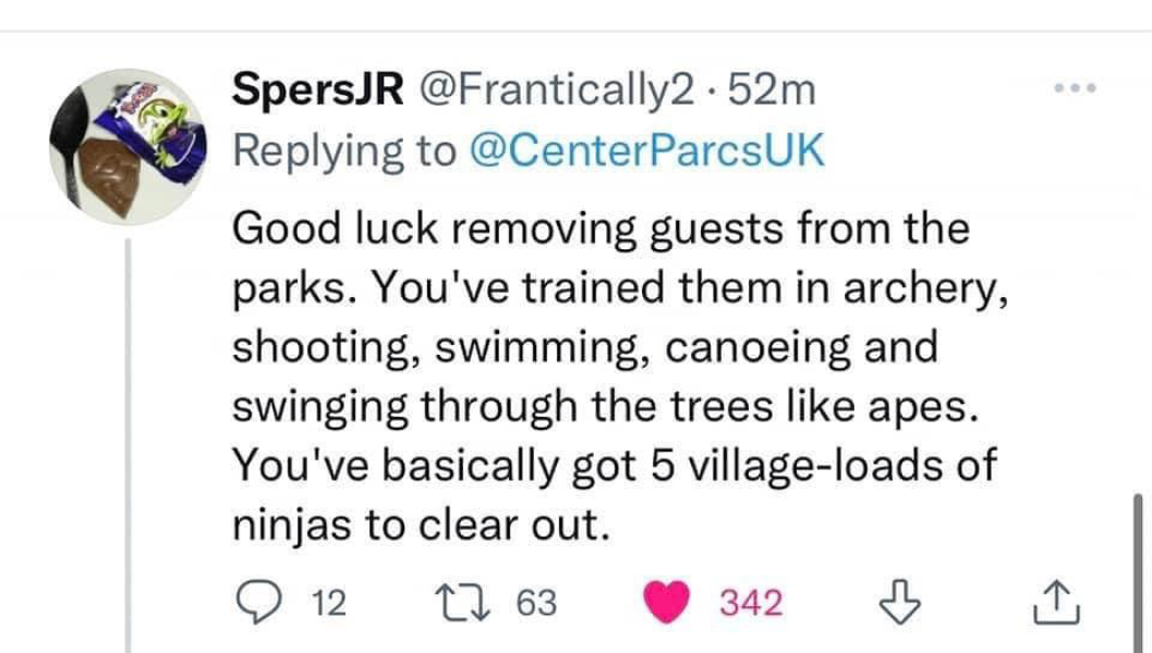 Center Parcs closing for funeral 
