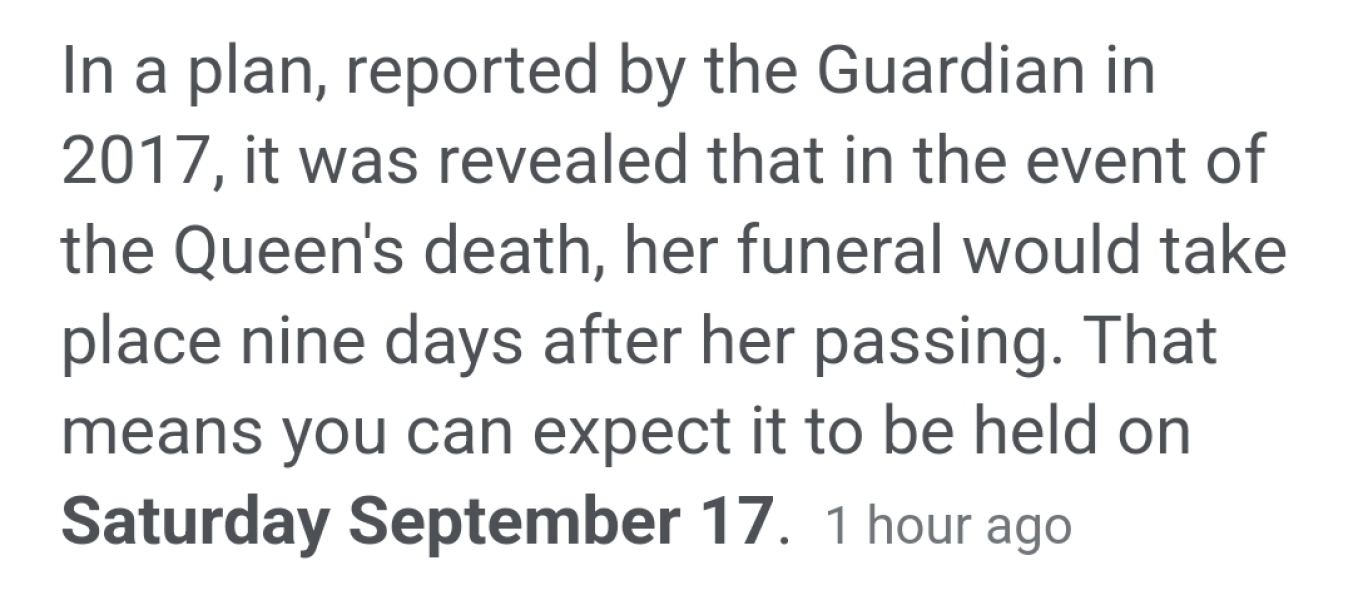 Wedding on day of Queen’s funeral!!! 